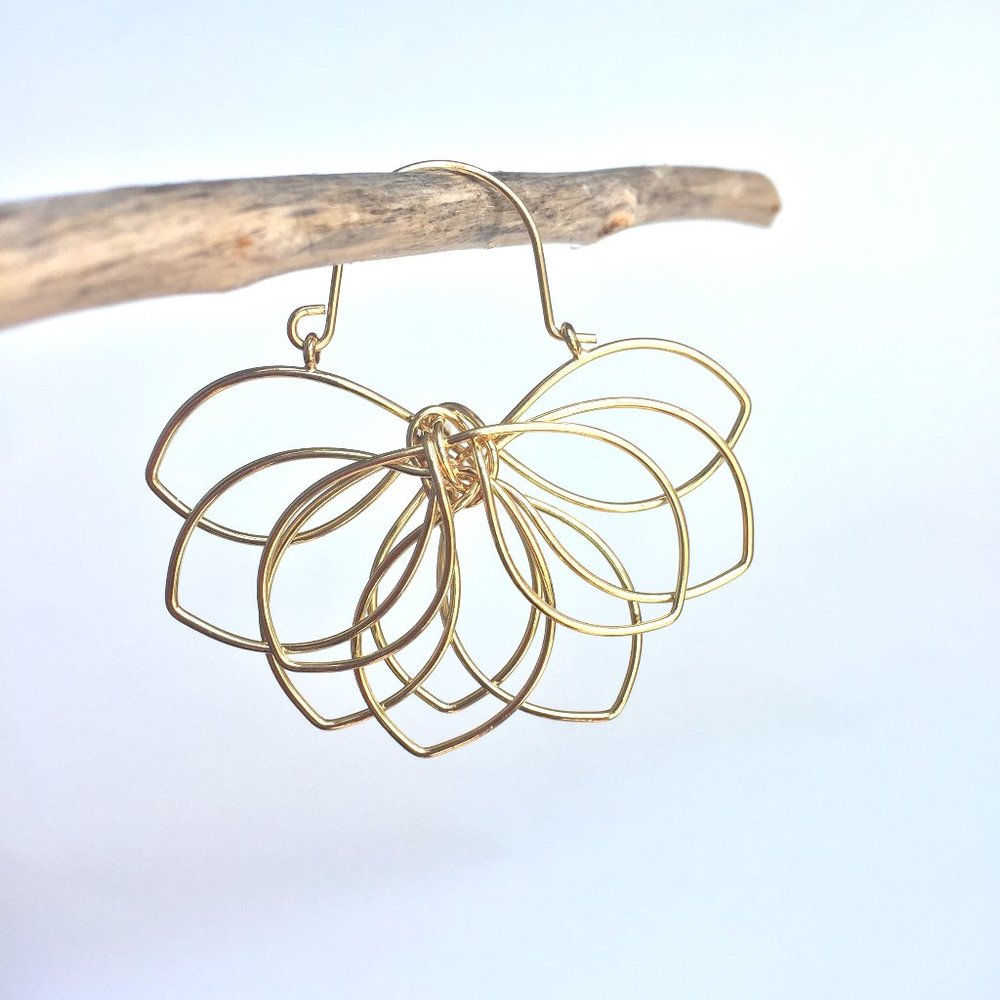 NEW~ Anthropologie Floral Pop-Up Post Earrings - Picture 5 of 9
